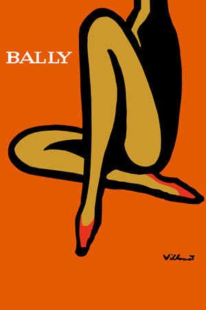 Bally Orange by Bernard Villemot