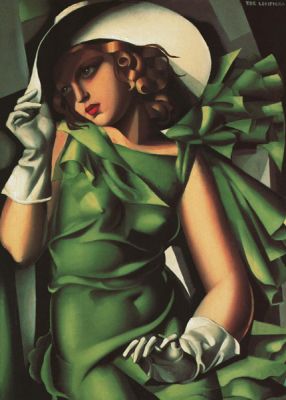 Young Lady With Gloves by Tamara De Lempicka